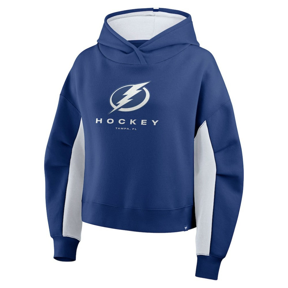 Tampa Bay Lightning - Fanatics Women's Back Check Boxy Hoodie Blue