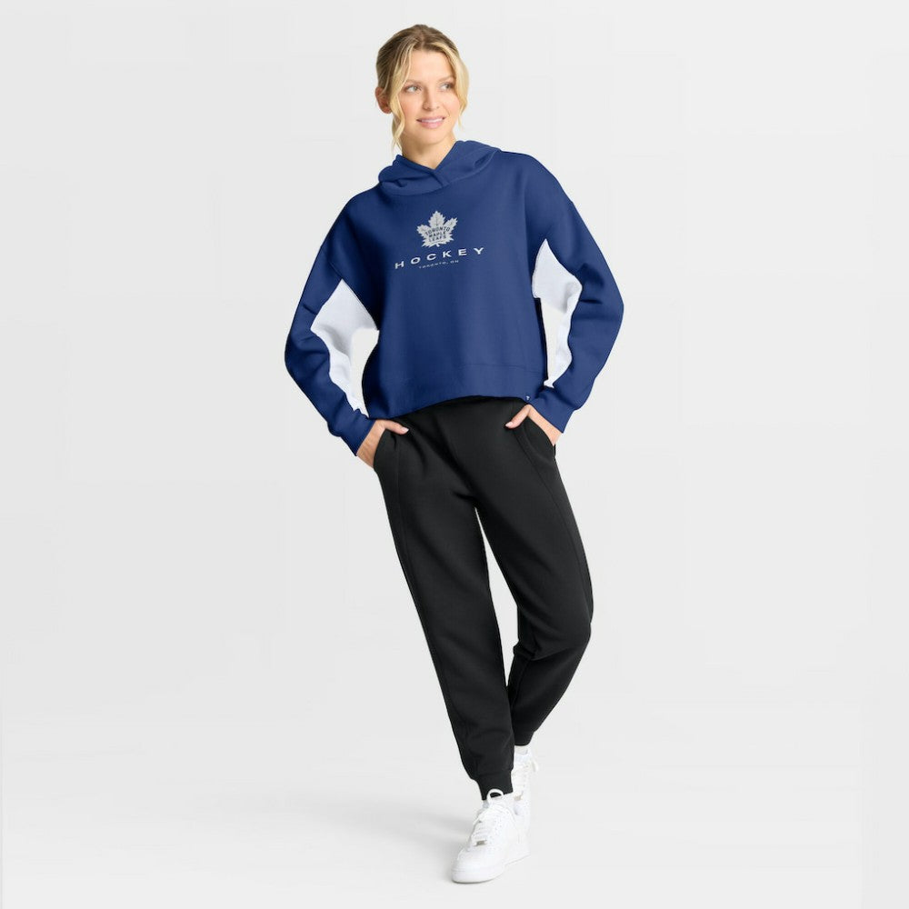 Toronto Maple Leafs - Fanatics Women's Back Check Boxy Hoodie Blue