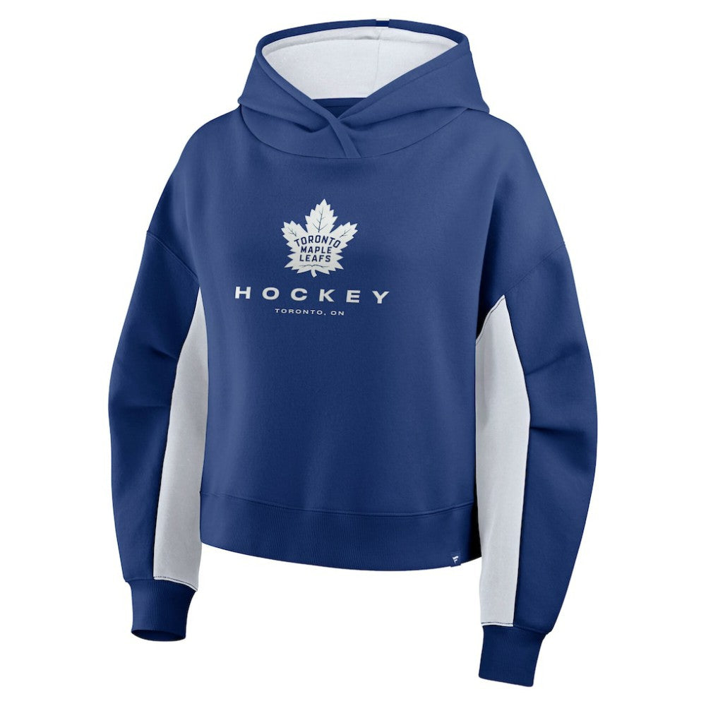 Toronto Maple Leafs - Fanatics Women's Back Check Boxy Hoodie Blue
