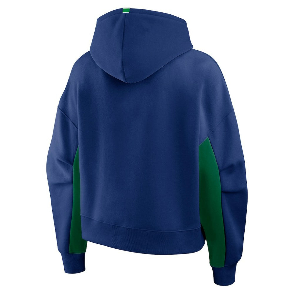 Vancouver Canucks - Fanatics Women's Back Check Boxy Hoodie Blue