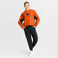 Philadelphia Flyers - Fanatics Women's Back Check Boxy Hoodie Orange