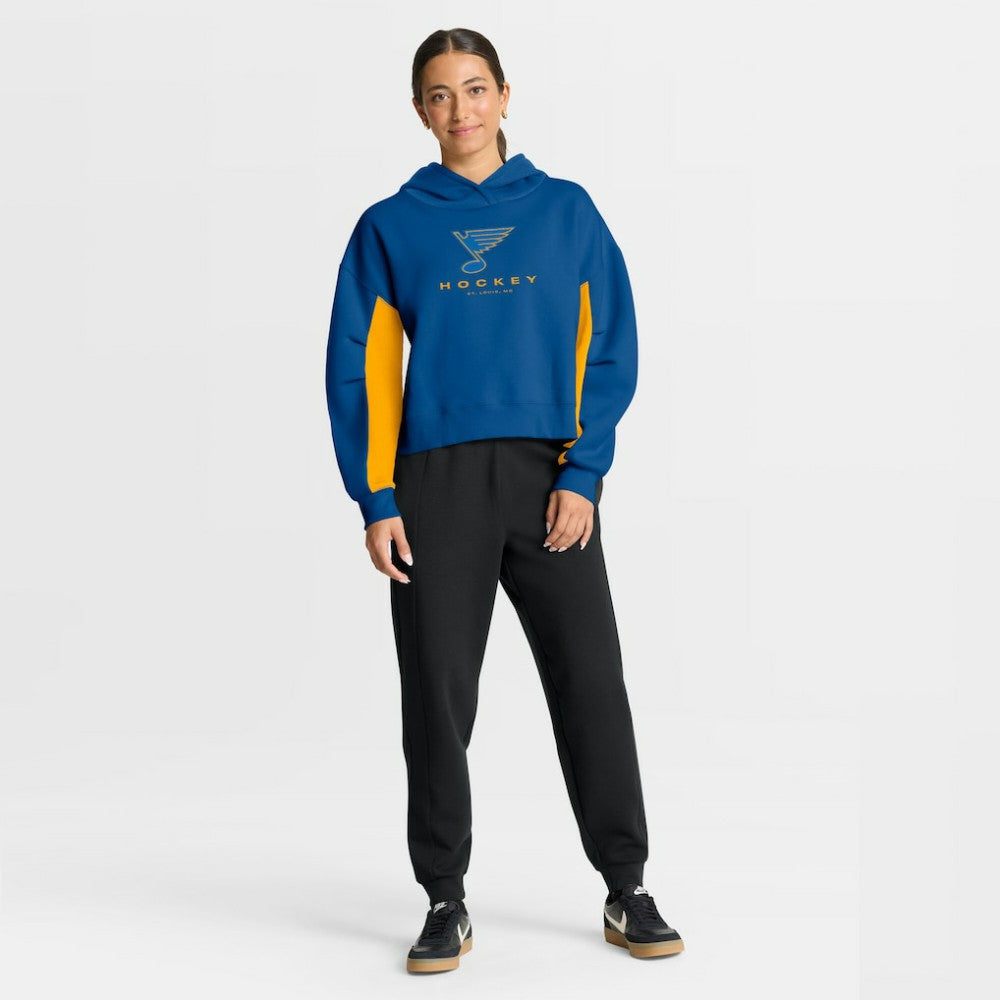 St. Louis Blues - Fanatics Women's Back Check Boxy Hoodie Blue