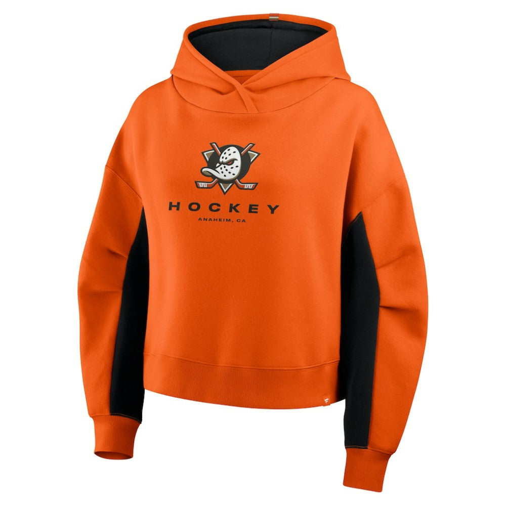 Anaheim Ducks - Fanatics Women's Back Check Boxy Hoodie Orange