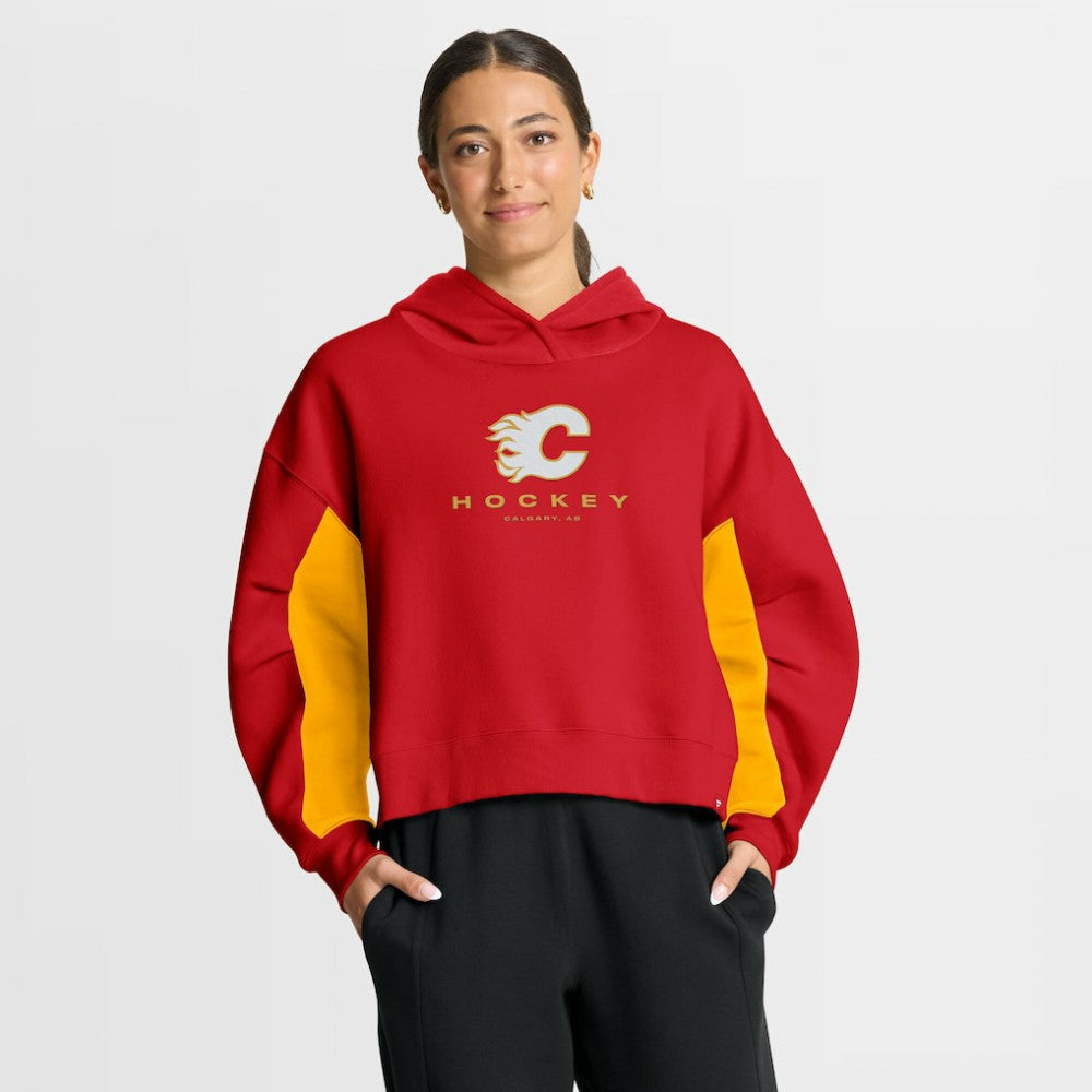 Calgary Flames - Fanatics Women's Back Check Boxy Hoodie Red