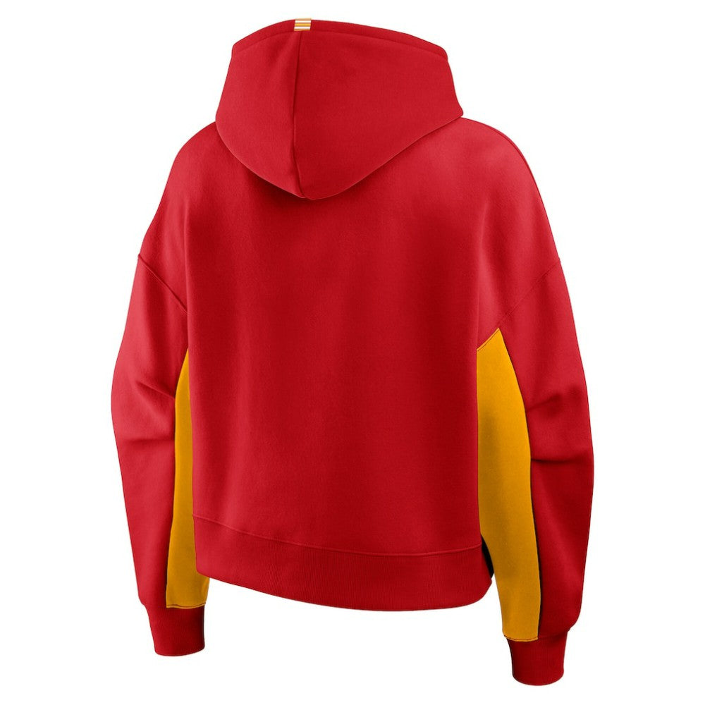 Calgary Flames - Fanatics Women's Back Check Boxy Hoodie Red