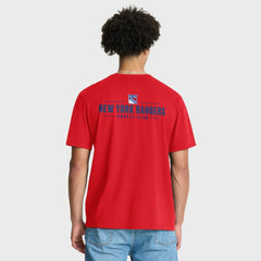 New York Rangers Fanatics Crash The Net Legacy T-Shirt Red