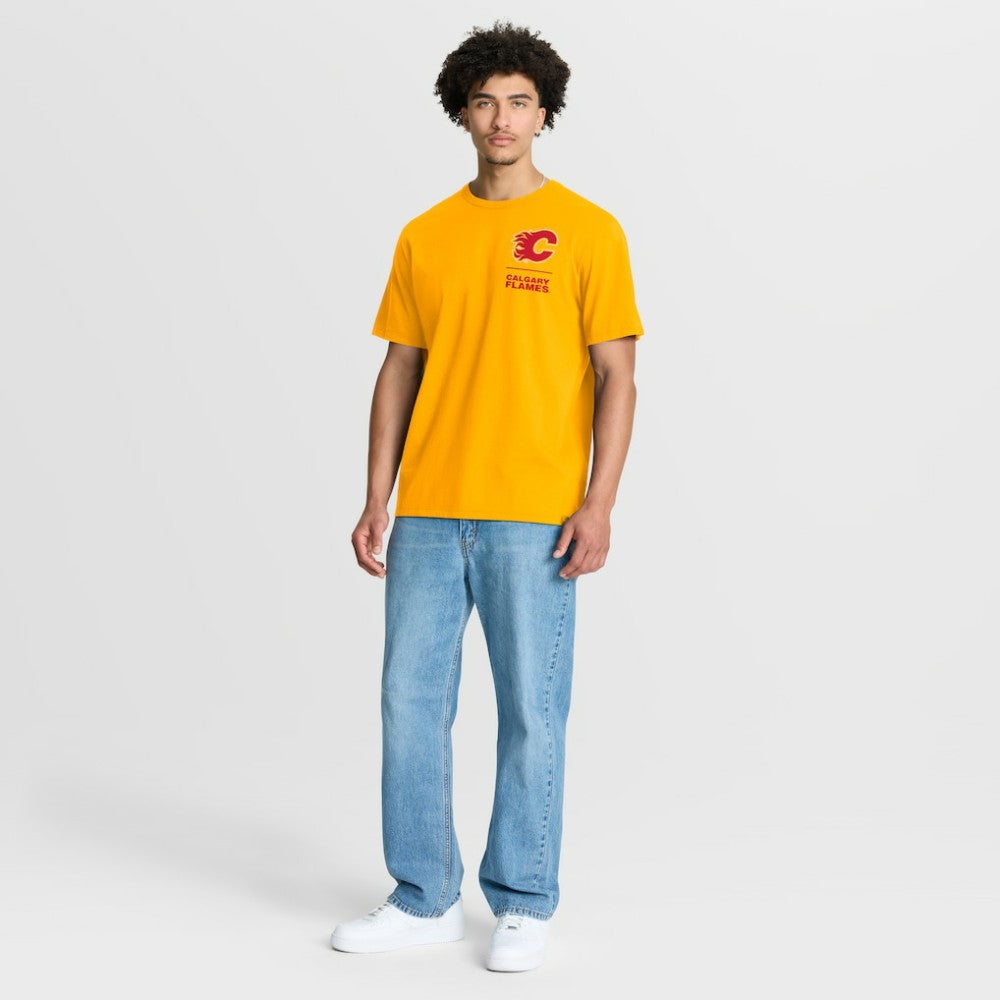 Calgary Flames - Fanatics Crash The Net Legacy T-Shirt Gold