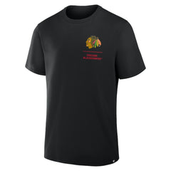 Chicago Blackhawks Fanatics Crash The Net Legacy T-Shirt Black