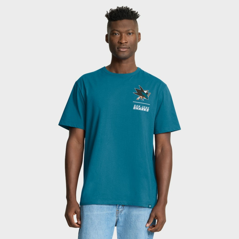 San Jose Sharks - Fanatics Crash The Net Legacy T-Shirt Teal