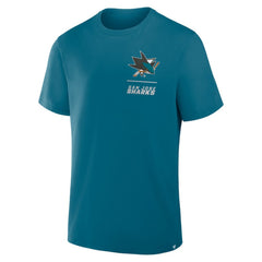 San Jose Sharks - Fanatics Crash The Net Legacy T-Shirt Teal