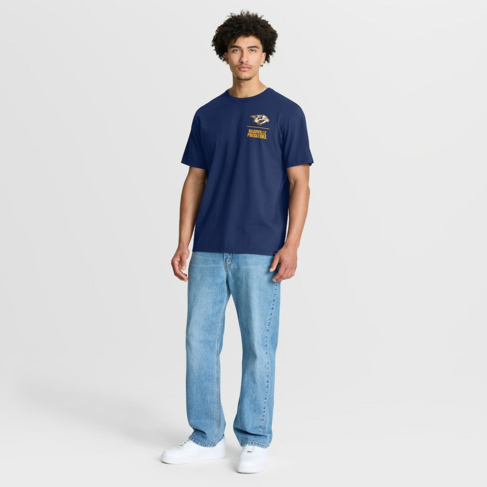 Nashville Predators - Fanatics Crash The Net Legacy T-Shirt Navy