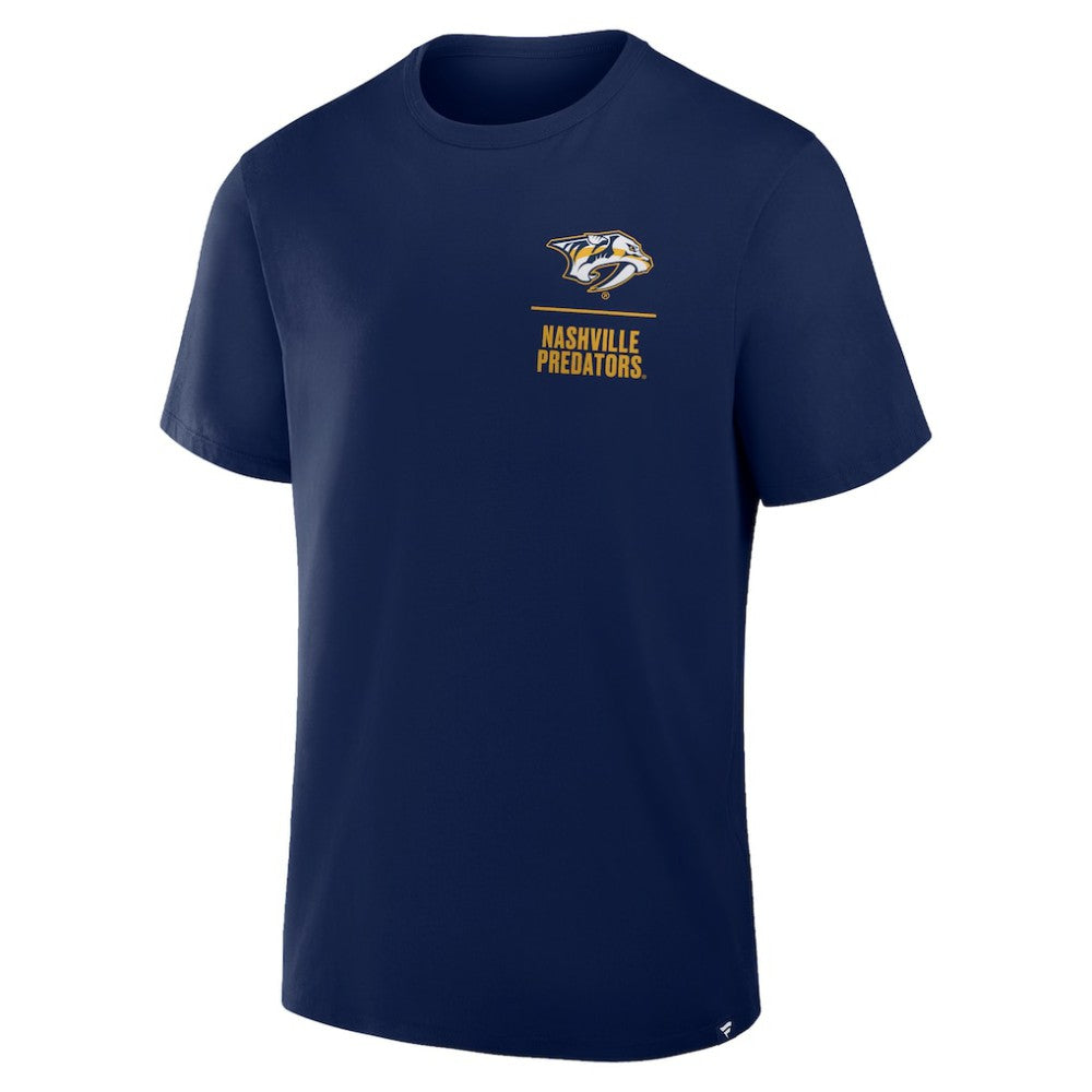 Nashville Predators - Fanatics Crash The Net Legacy T-Shirt Navy