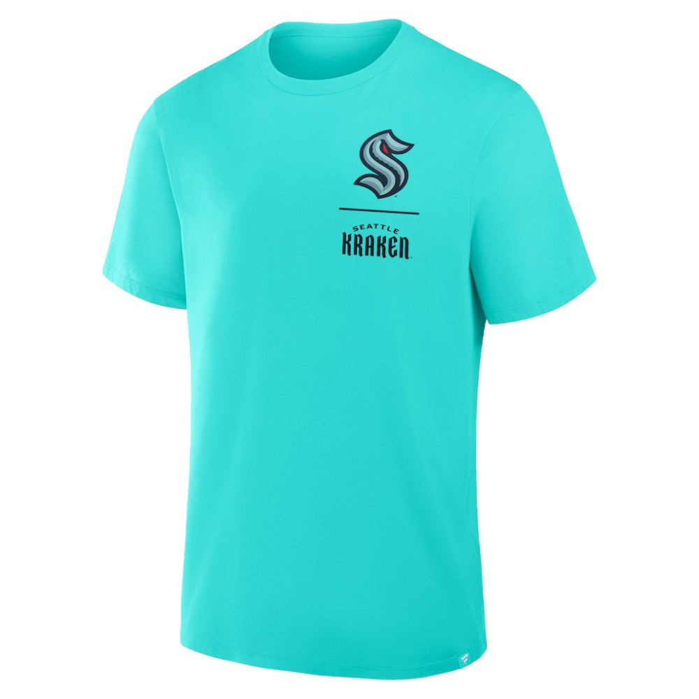 Seattle Kraken Fanatics Crash The Net Legacy T-Shirt Light Blue