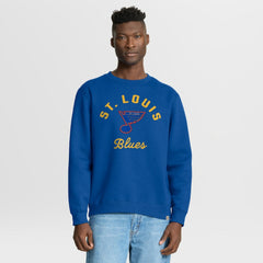 St. Louis Blues - Fanatics Vintage Stickler Sweatshirt Blue