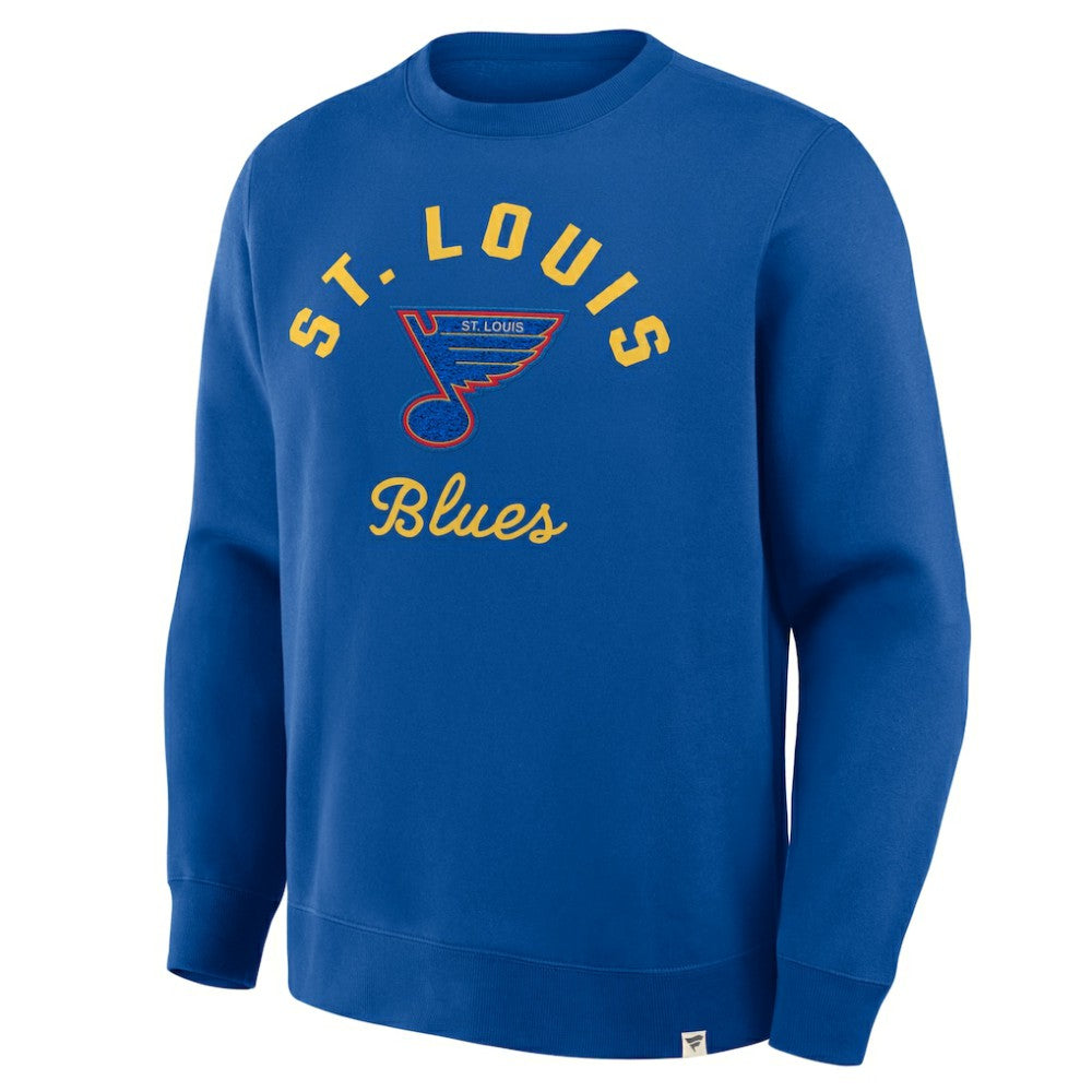 St. Louis Blues - Fanatics Vintage Stickler Sweatshirt Blue