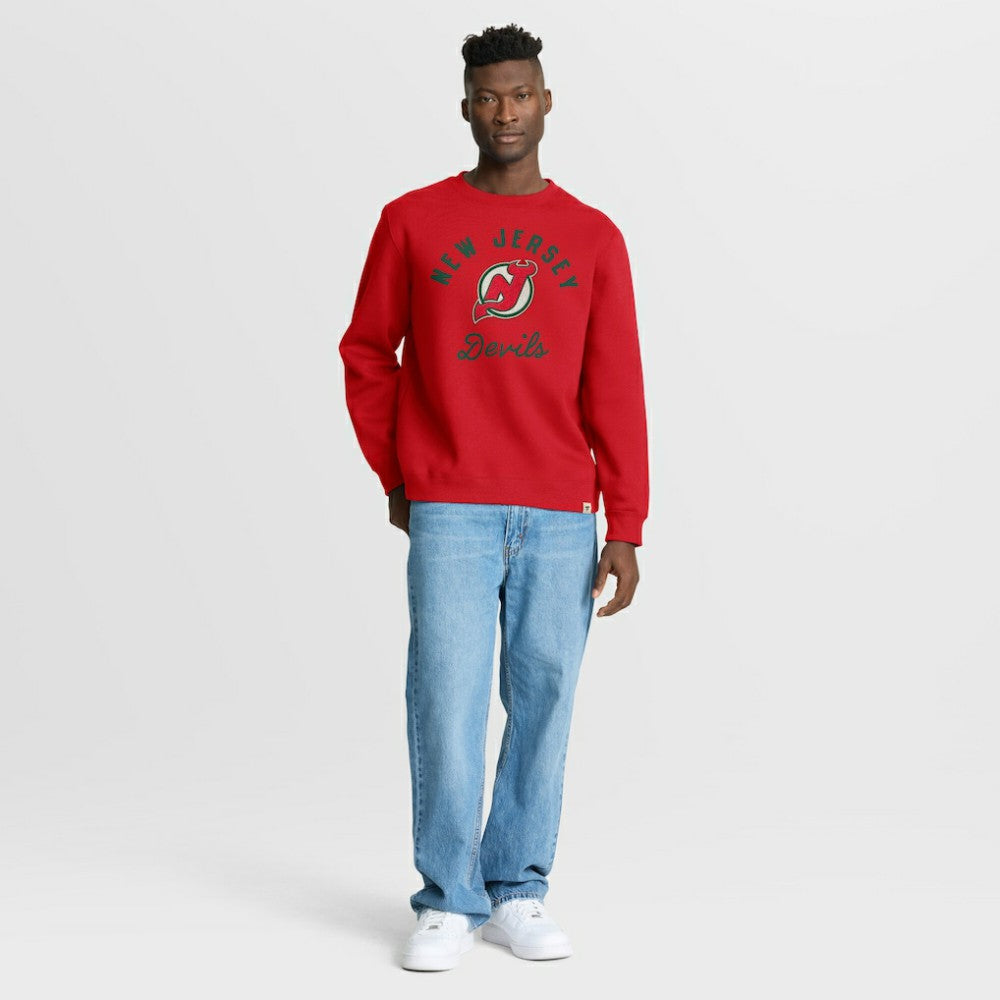 New Jersey Devils - Fanatics Vintage Stickler Sweatshirt Red
