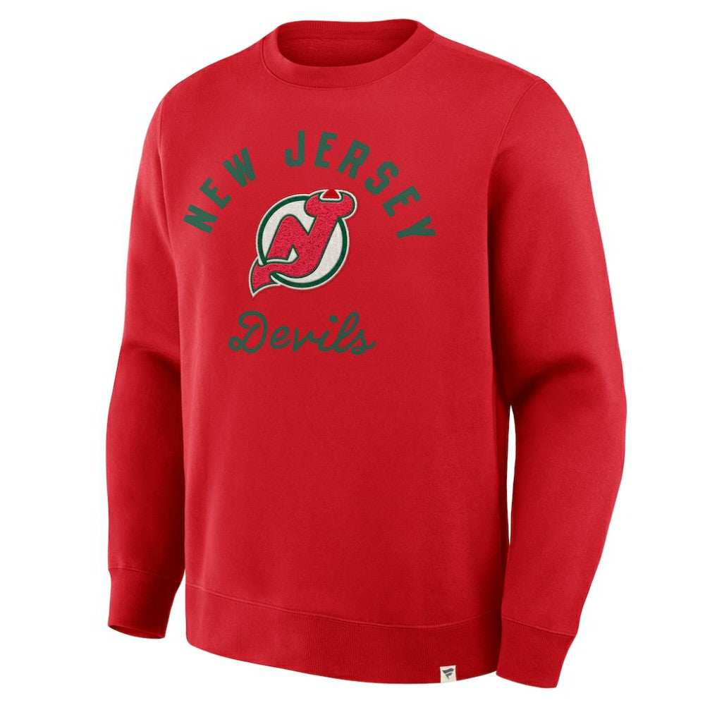 New Jersey Devils - Fanatics Vintage Stickler Sweatshirt Red