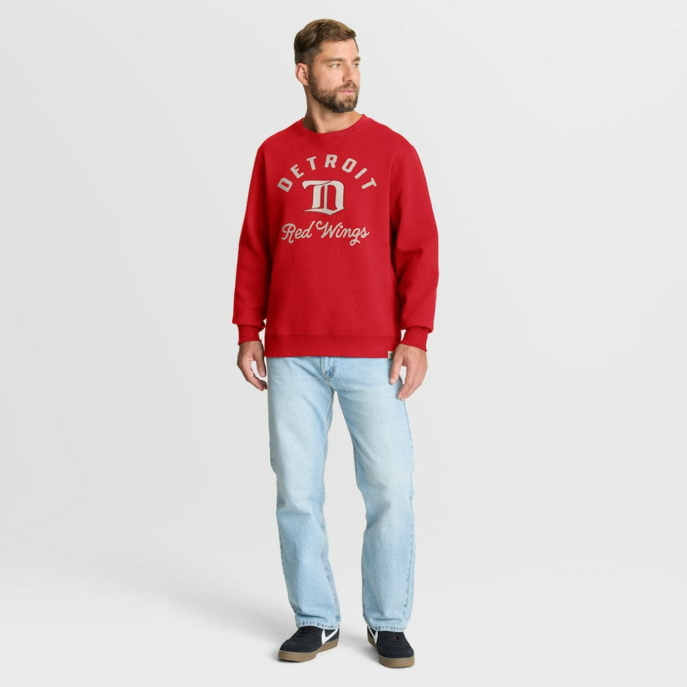 Detroit Red Wings - Fanatics Vintage Stickler Sweatshirt Red
