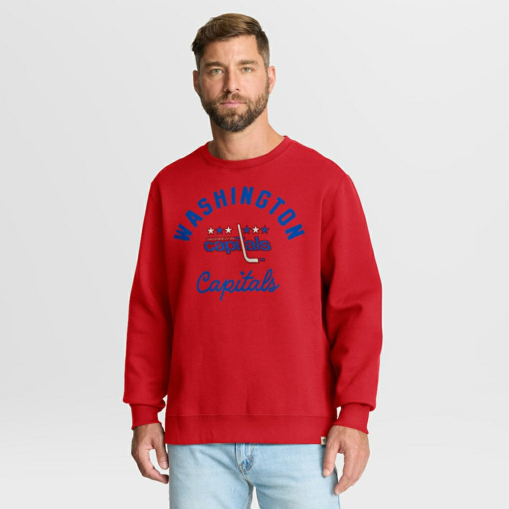 Washington Capitals Fanatics Vintage Stickler Sweatshirt Red
