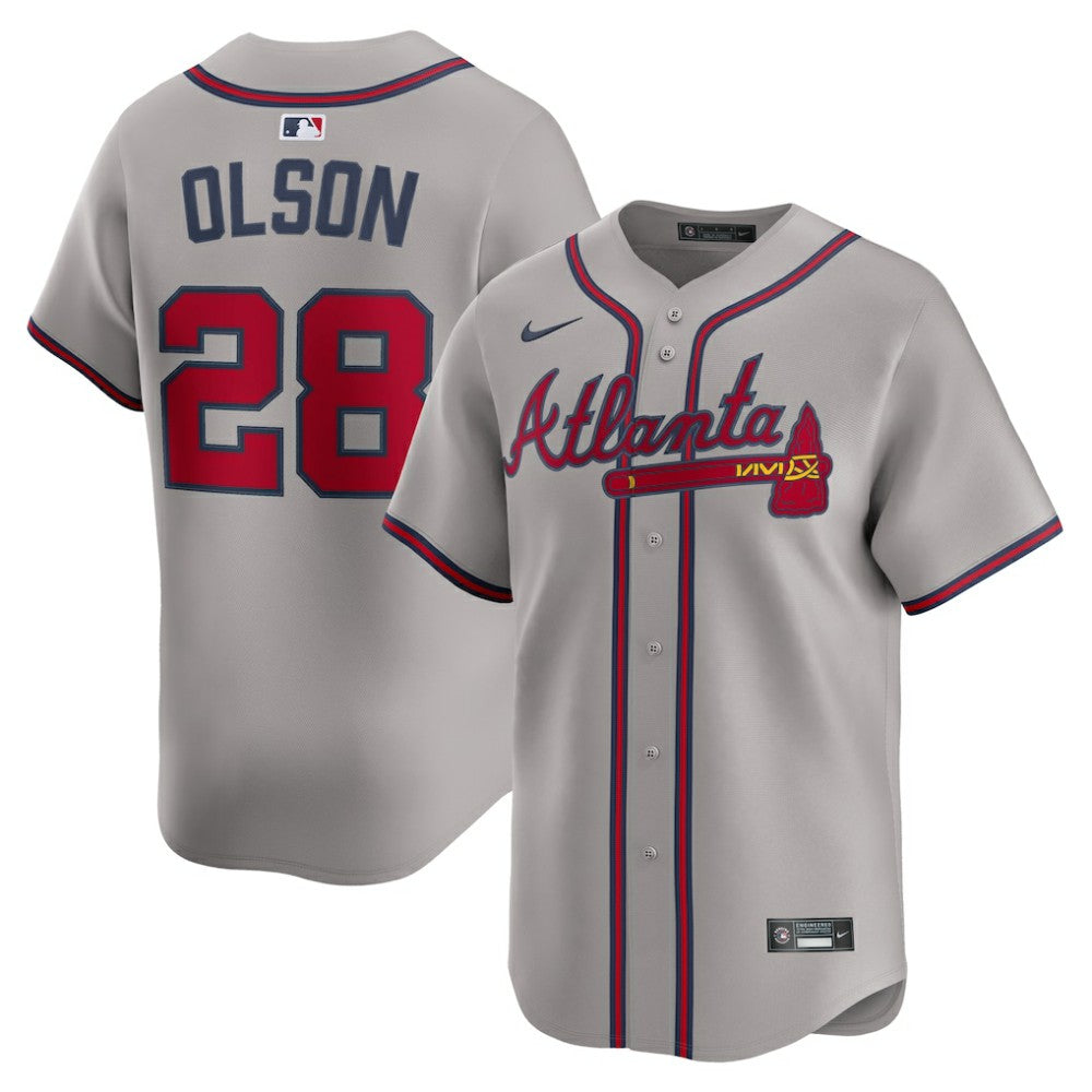 Matt Olson Atlanta Braves Nike Road Limited Player Jersey Lifestyle