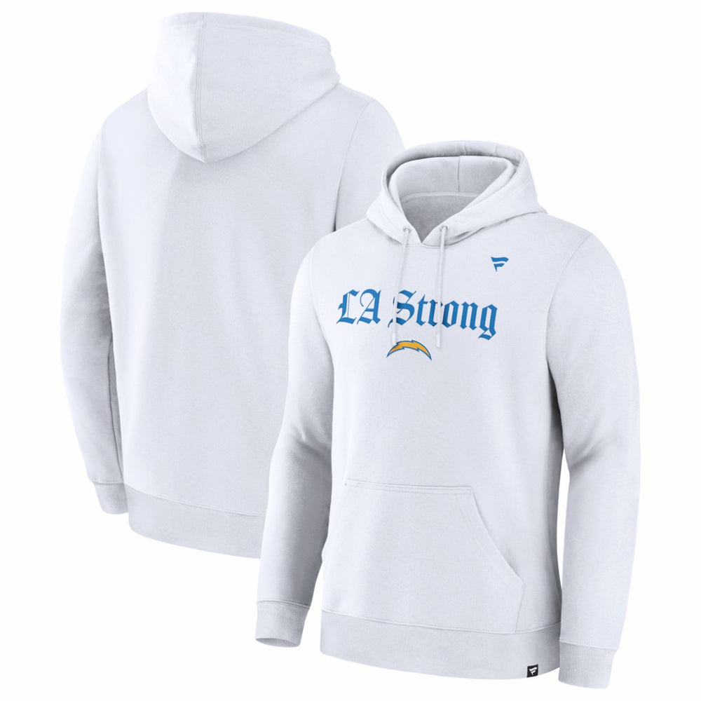 Los Angeles Chargers Unisex LA Strong Premium Fleece Pullover Hoodie White - Fanatics