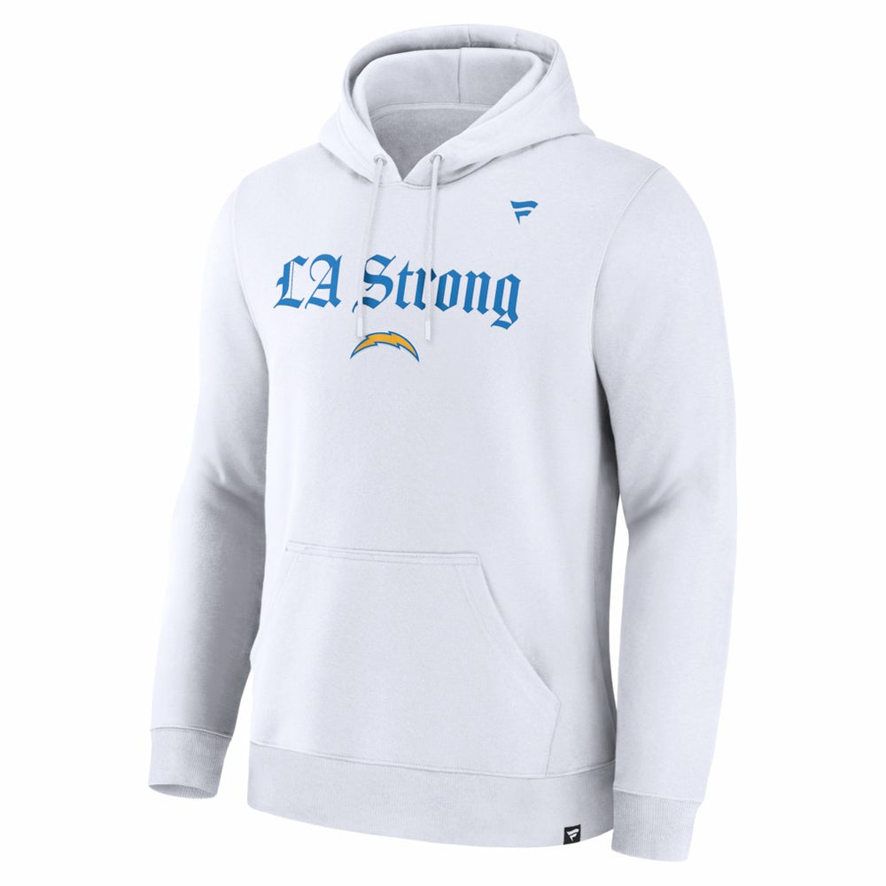Los Angeles Chargers Unisex LA Strong Premium Fleece Pullover Hoodie White - Fanatics