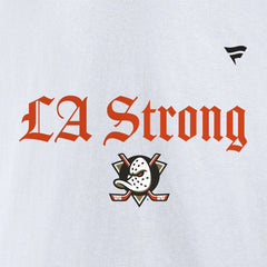 Anaheim Ducks - Fanatics Unisex LA Strong Premium Fleece Pullover Hoodie White