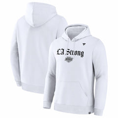 Los Angeles Kings - Fanatics Unisex LA Strong Premium Fleece Pullover Hoodie White