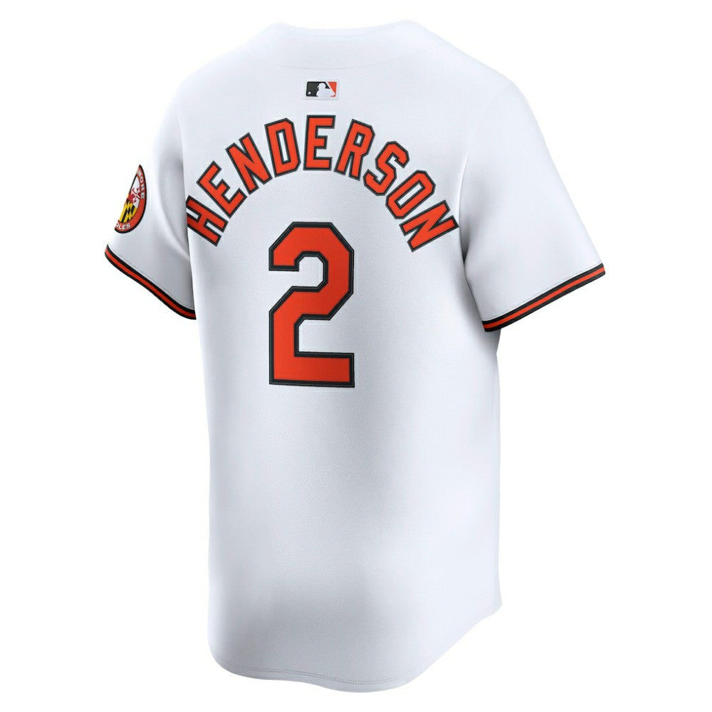 Gunnar Henderson Baltimore Orioles Nike Home Limited Player Jersey - White | MLB Jerseys