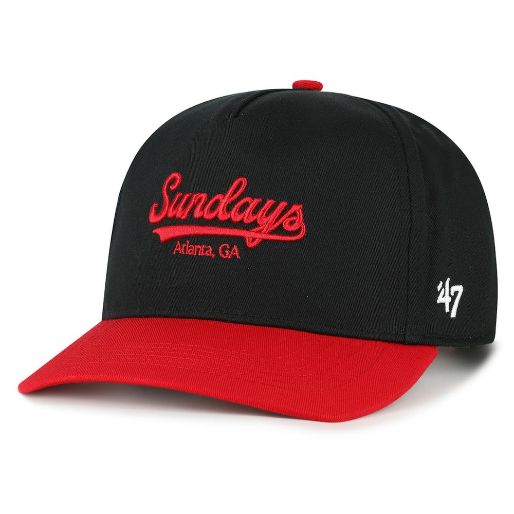 Atlanta Falcons '47 Sundays Sure Shot Hitch Two-Tone Adjustable Hat Black/Red - 47 brand