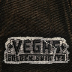 Vegas Golden Knights Mitchell & Ness Downtown Snow Wash Pro-Crown Adjustable Hat Black