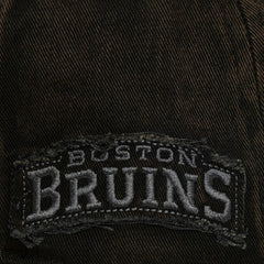 Boston Bruins Mitchell & Ness Downtown Snow Wash Pro-Crown Adjustable Hat Black