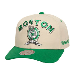 Mitchell & Ness - Boston Celtics 17x NBA Champions Soul Legacy Defined Pro Crown Snapback Hat - Cream/Kelly Green