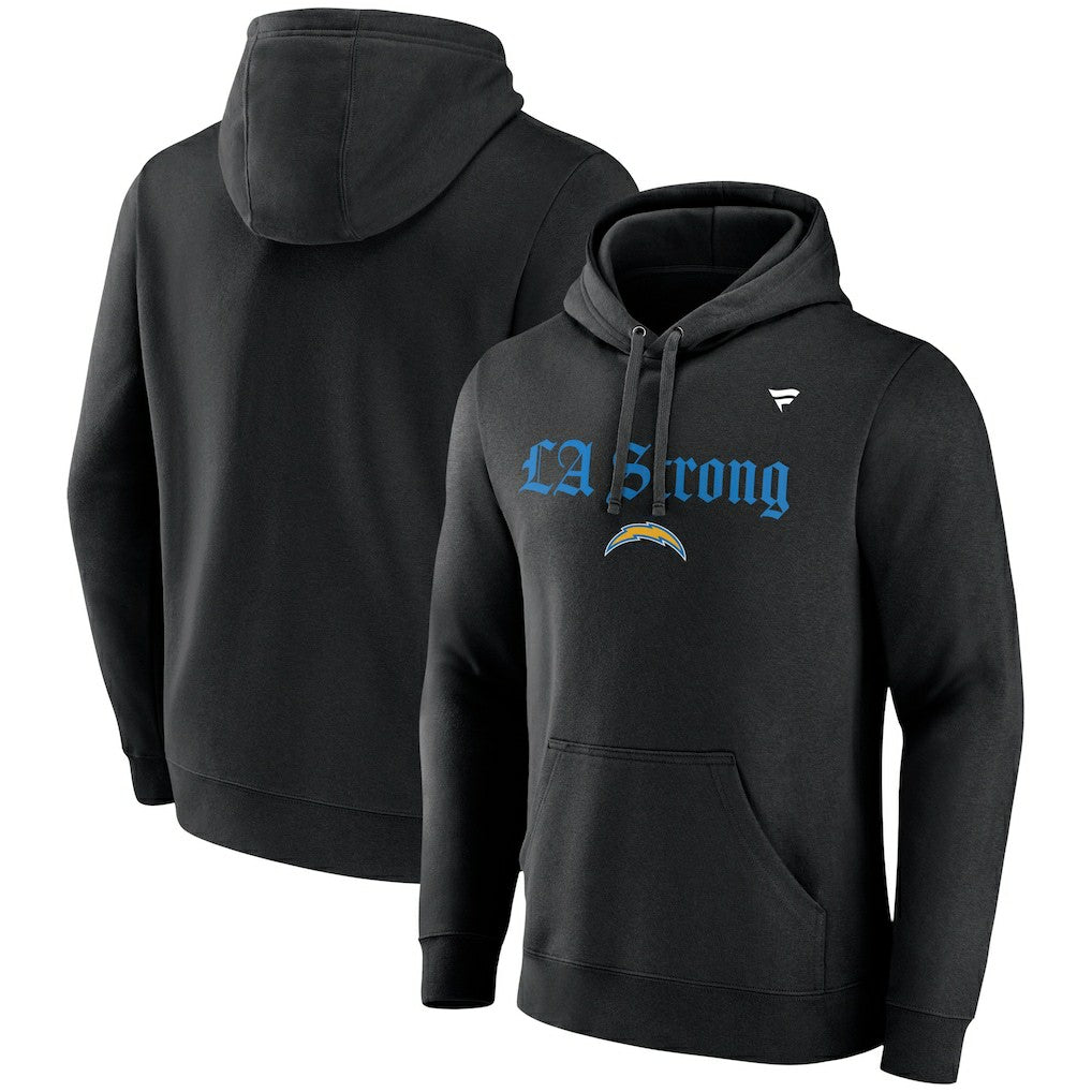 Los Angeles Chargers Unisex LA Strong Fleece Pullover Hoodie Black - Fanatics