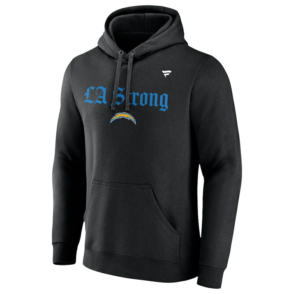 Los Angeles Chargers Unisex LA Strong Fleece Pullover Hoodie Black - Fanatics