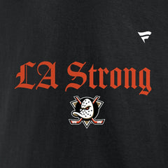 Anaheim Ducks - Fanatics Unisex LA Strong Fleece Pullover Hoodie Black