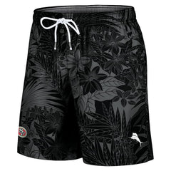 San Francisco 49ers Naples Santiago Palm Shorts Black - Tommy Bahama