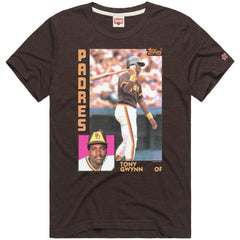 Tony Gwynn San Diego Padres Homage 1984 Topps Baseball Card Player T-Shirt On Sale