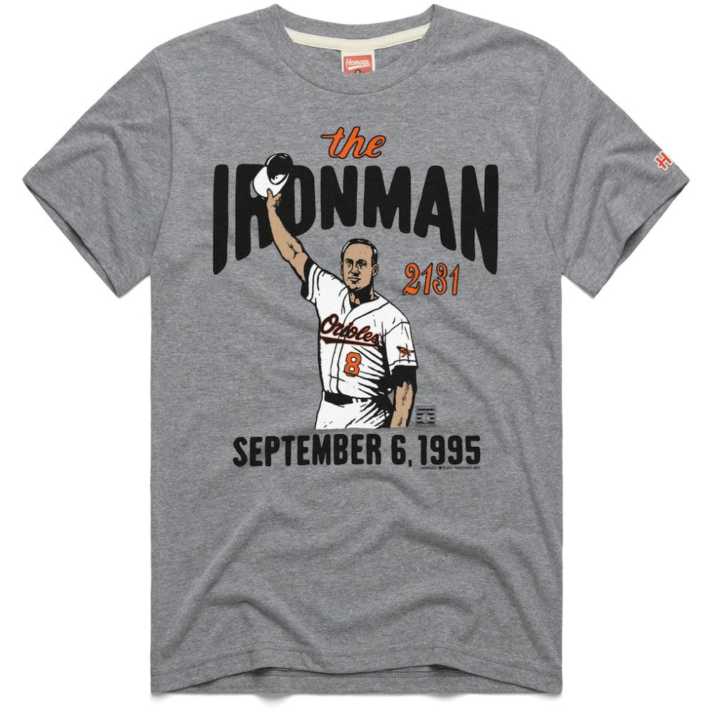 Cal Ripken Jr. Baltimore Orioles Homage Graphic Player T-Shirt Clearance