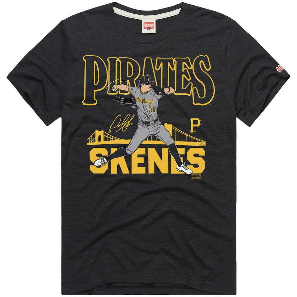 Paul Skenes Pittsburgh Pirates Homage Graphic Player Tri-Blend T-Shirt Clearance
