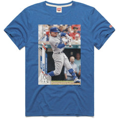 Mookie Betts Los Angeles Dodgers Homage 2020 Topps Baseball Card Player T-Shirt for sale