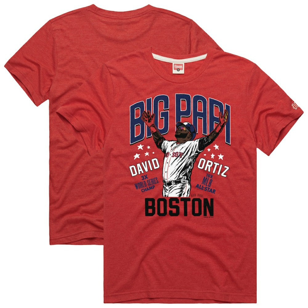 David Ortiz Boston Red Sox Homage Graphic Player T-Shirt Lifestyle