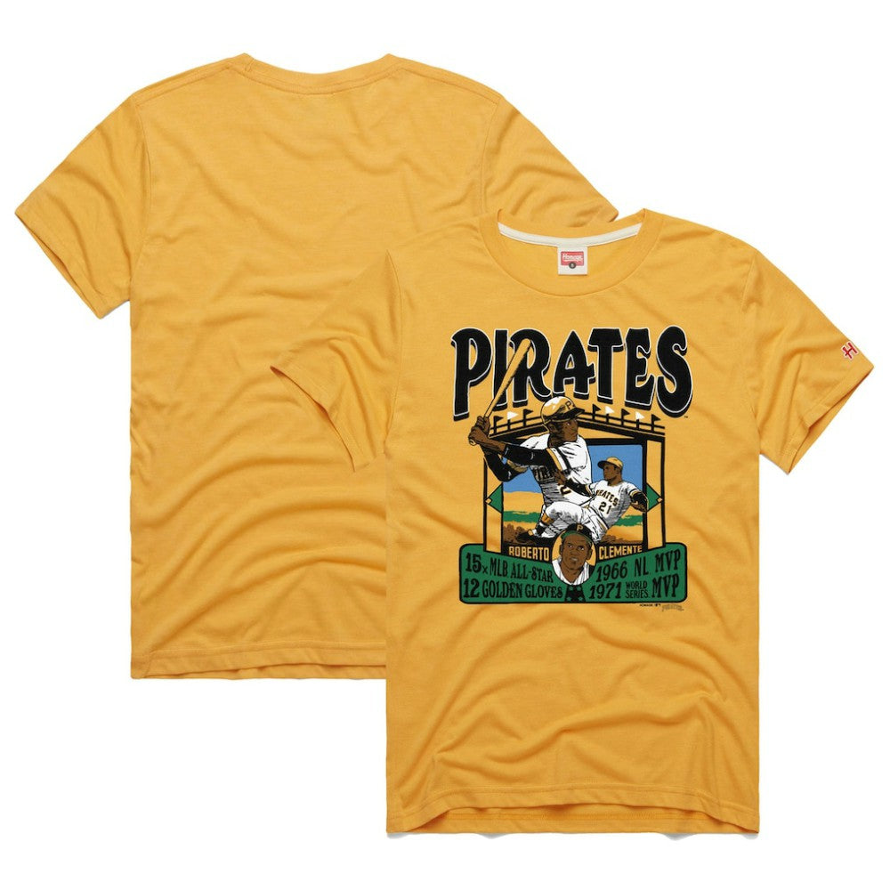 Roberto Clemente Pittsburgh Pirates Homage Graphic Player Tri-Blend T-Shirt Sale