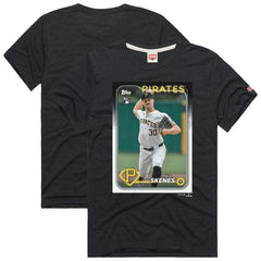 Paul Skenes Pittsburgh Pirates Homage 2024 Topps Baseball Card Player Tri-Blend T-Shirt discount