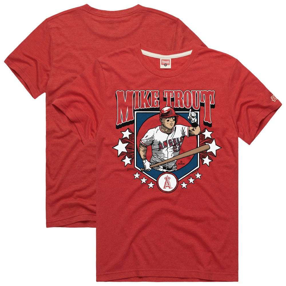 Mike Trout Los Angeles Angels Homage Graphic Player T-Shirt Lifestyle