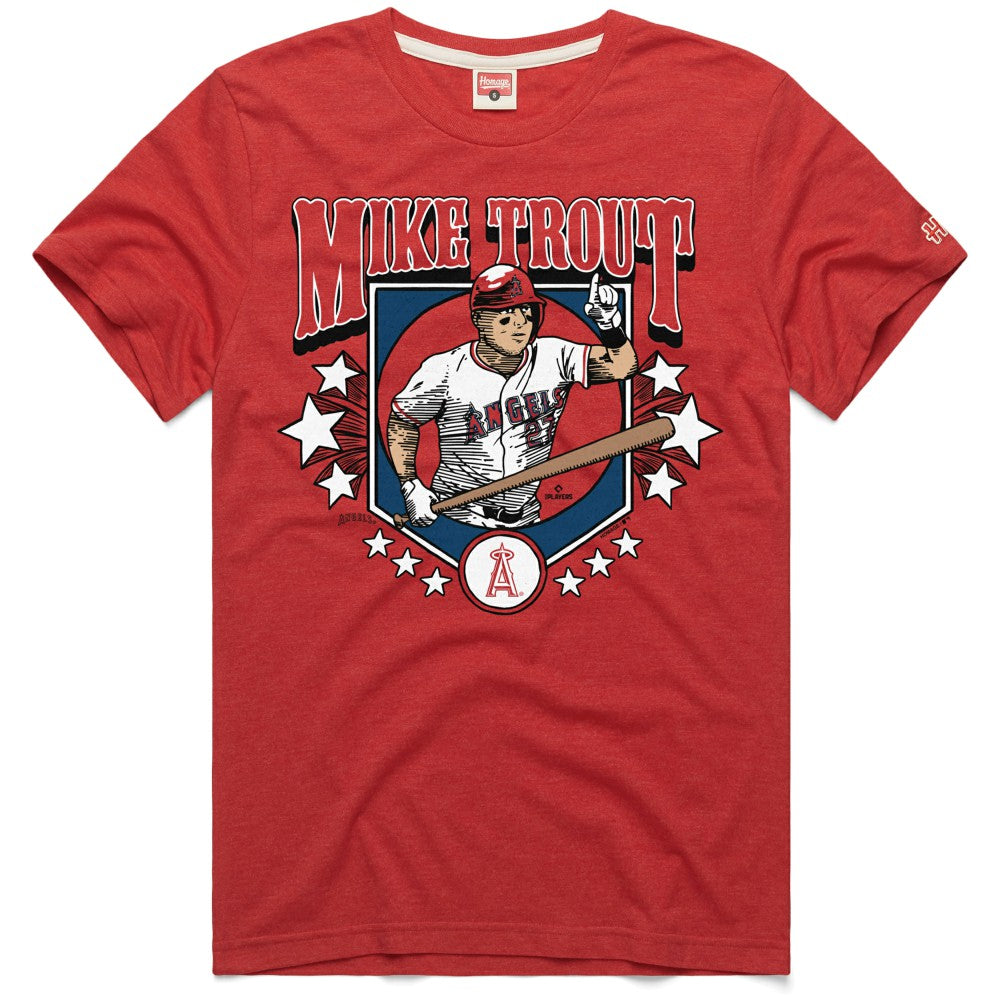 Mike Trout Los Angeles Angels Homage Graphic Player T-Shirt Lifestyle