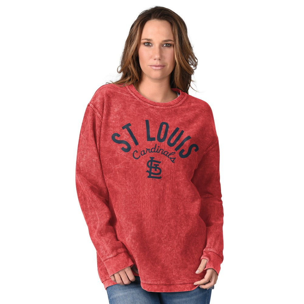 St. Louis Cardinals G-III 4Her by Carl Banks Women's Comfy Cord Pullover Sweatshirt for sale