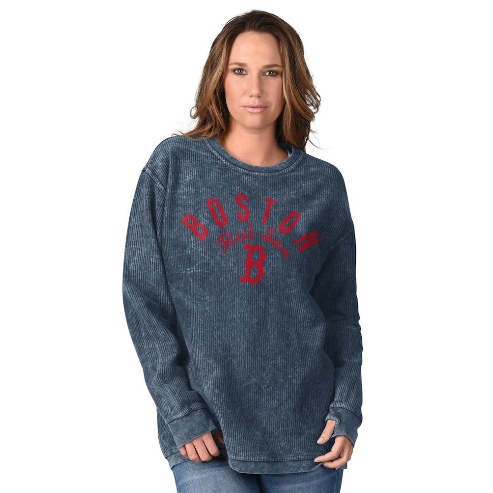 Boston Red Sox G-III 4Her by Carl Banks Women's Comfy Cord Pullover Sweatshirt discount