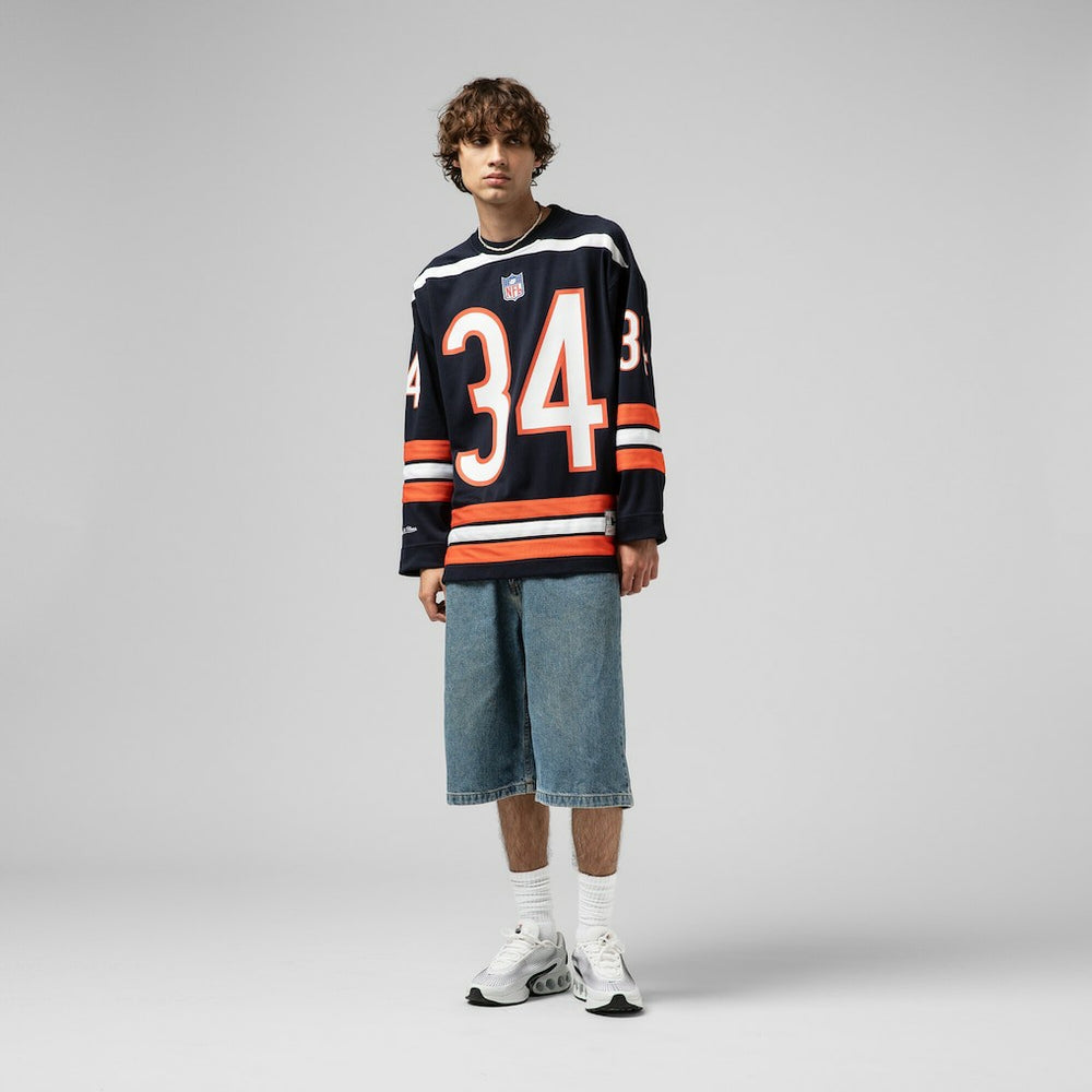 Walter Payton Chicago Bears Maxxed Out Fashion Hockey Jersey Navy - Mitchell & Ness