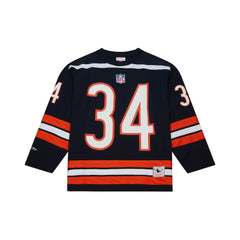 Walter Payton Chicago Bears Maxxed Out Fashion Hockey Jersey Navy - Mitchell & Ness